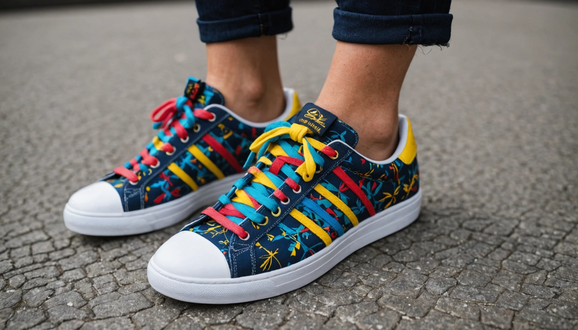 lacets stylees sur baskets